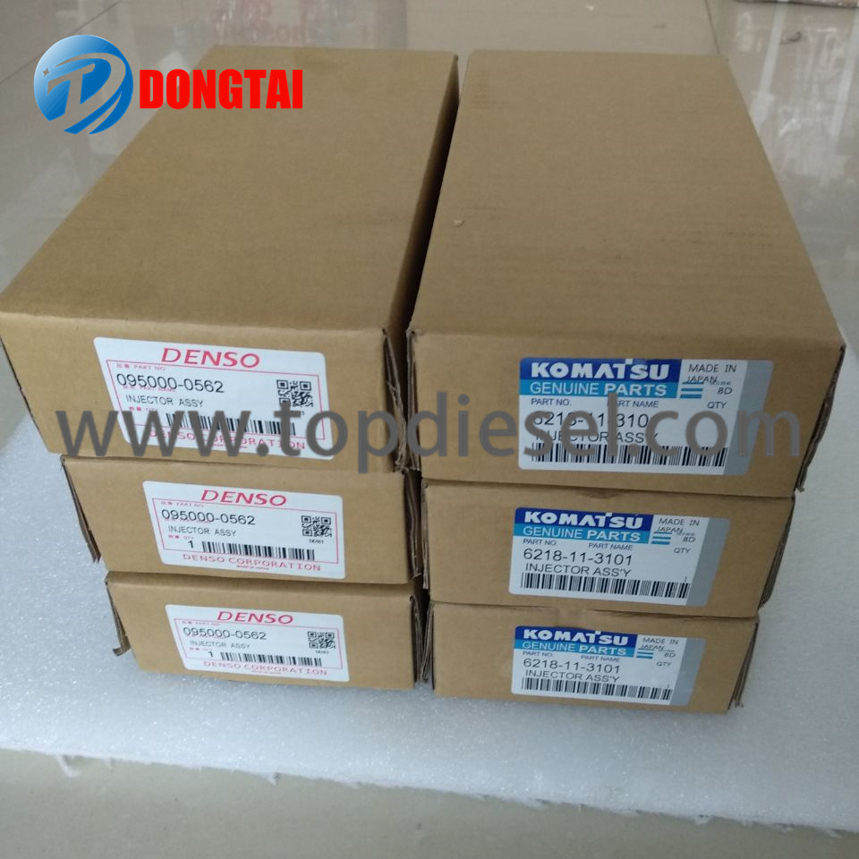 China Manufacturer for Diesel Fuel Injector - DENSO common rail injector 095000-0560, 095000-0562 for KOMATSU 6218-11-3100, 6218-11-3101 – Dongtai