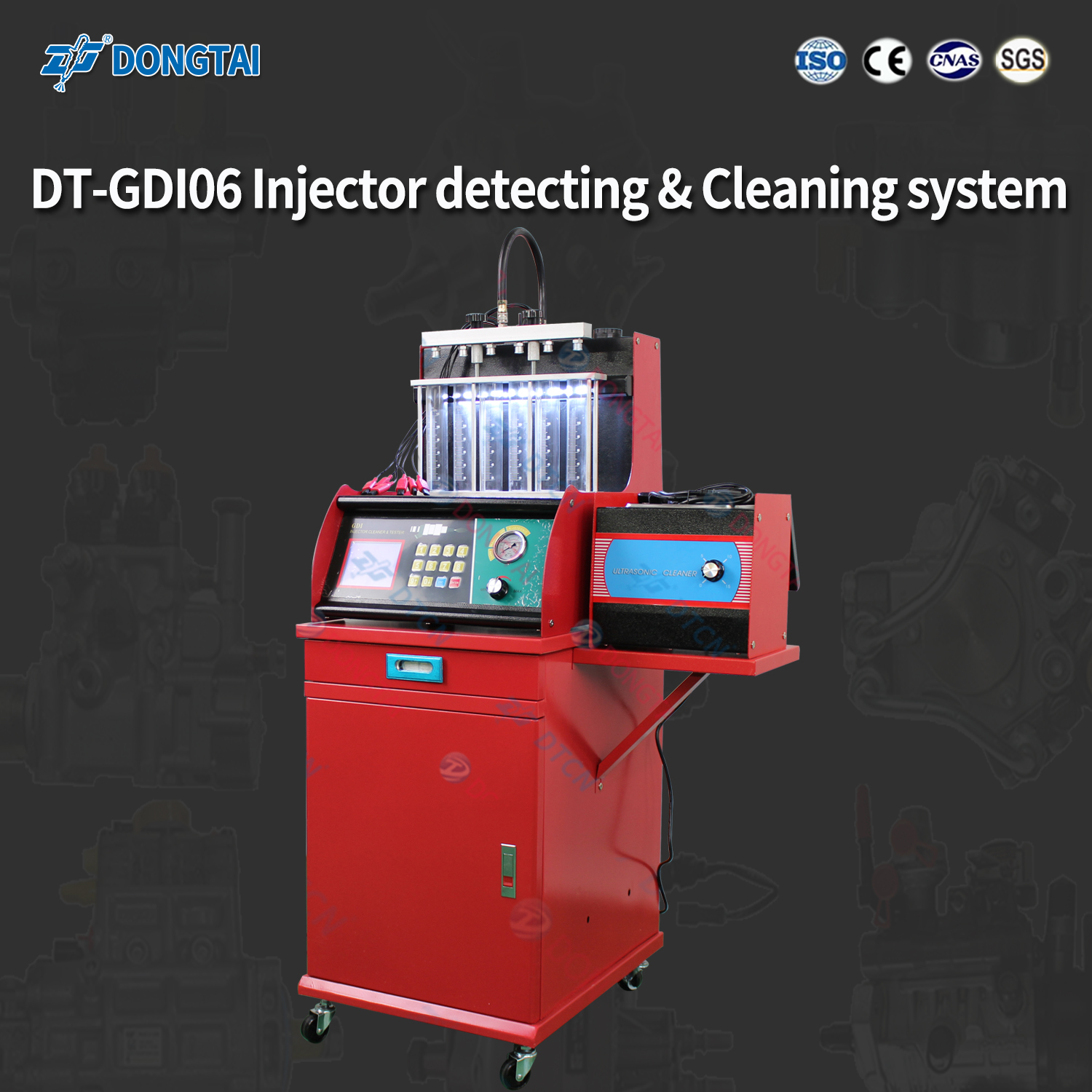 Manufactur standard 1 Pt212 Pt Cummins Pump Test Bench - DT-GDI06 Injector Detecting & Cleaning System GDI Injector Cleaner and Analyzer – Dongtai