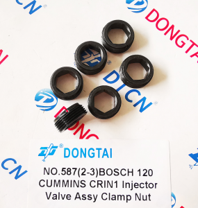 NO.587(2-3) Bosch 120   Cummins CRIN1 Injector  Valve Assy Clamp Nut F 00R J00 840