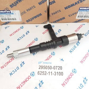 Original Diesel Fuel Common Rail Injector 295050-0720  6252-11-3100 For KOMATSU