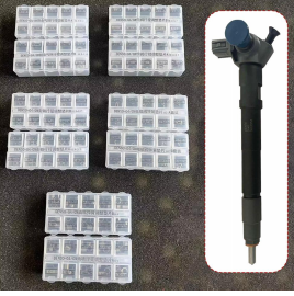 NO.591(13-1) Denso adjustment shims for G4 injectors, whole set: 10boxes*10Kinds/box*5pcs/ kind=500pcs