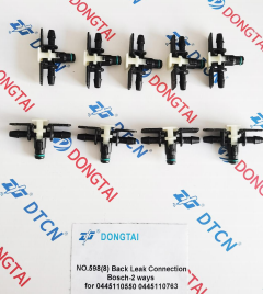 NO.598(8) Back Leak Connection Bosch-2 ways for 0445110550 0445110763,