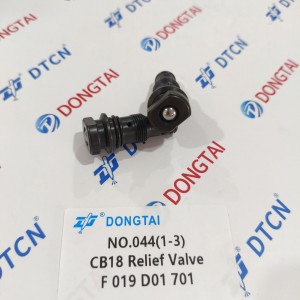 NO.044(1-3) BOSCH CB18 Pump Relief Valve F 019 D01 701 for Pump 0445025052