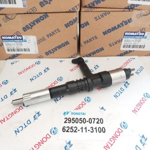 Original Diesel Fuel Common Rail Injector 295050-0720  6252-11-3100 For KOMATSU