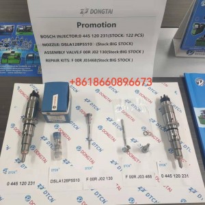 COMMON RAIL INJECTOR 0445120059,0445120231,4945969,3976372,5263262 Komatsu PC200-8: