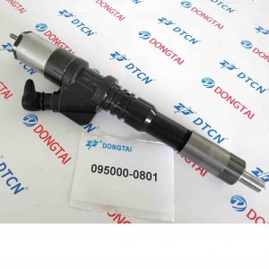 common rail injector 095000-0801 6156-11-3100   for Komatsu Excavator MADE IN CHINA