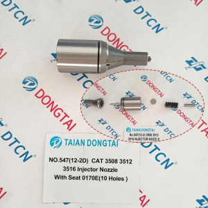 NO.547(12-2D) CAT 3508 3512 3516 Injector Nozzle With Seat 0170E(10 Holes)