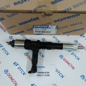 KOMATSU Engine Fuel Common Rail Injector 295050-0720 6252-11-3100   (Made in China）