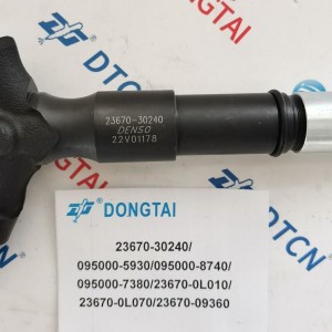 DENSO Common Rail Injector 23670-30240/095000-5930/095000-8740/095000-7380/23670-0L010/23670-0L070/23670-09360 For TOYOTA