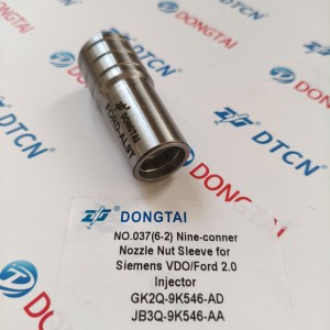 NO.037(6-2) Nine-corner Nozzle Nut Sleeve for Siemens VDO/ Ford 2.0 Injector GK2Q-9K546-AD, JB3Q-9K546-AA