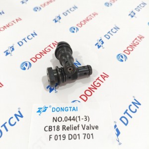 NO.044(1-3) BOSCH CB18 Pump Relief Valve F 019 D01 701 for Pump 0445025052