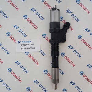 DENSO Common Rail Injector 095000-1211 for KOMATSU 6156-11-3300