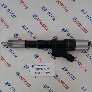 DENSO Common Rail Injector 095000-1211 for KOMATSU 6156-11-3300