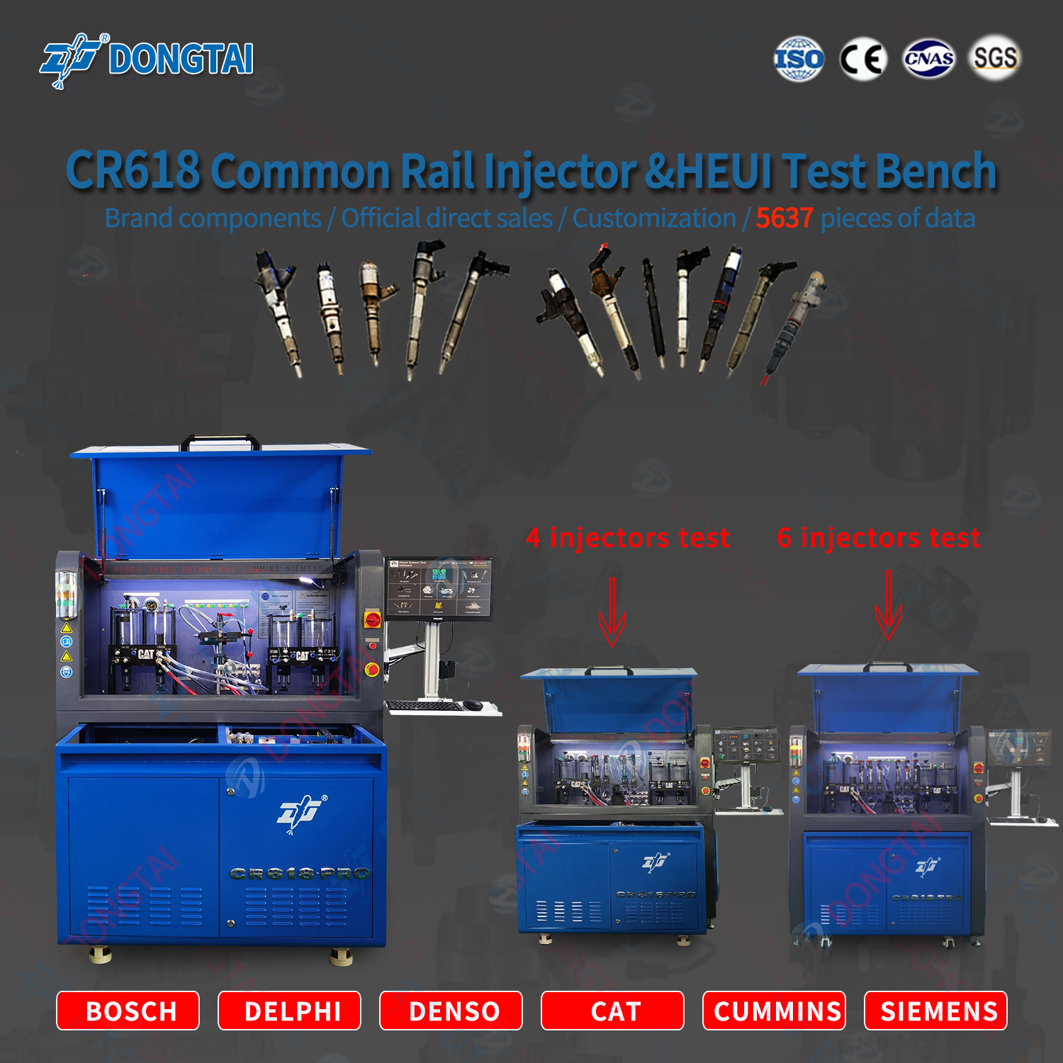 CR618 common rail & HEUI Test Bench