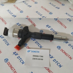 DENSO common rail injector 095000-7390 for TOYOTA 23670-30100