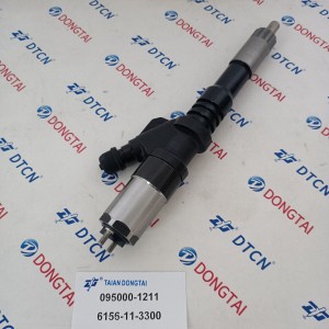 DENSO Common Rail Injector 095000-1211 for KOMATSU 6156-11-3300