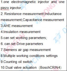 CRI325 full- function common rail injector tester