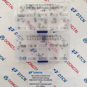 NO.122(8-3) VOLVO EUI  Solenoid Valve Spring Adjustment  Shims For DELPHI E3 Injector   (0.60-1.00) 20kidsx5pcs=100pcs