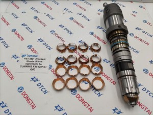 NO.129(1-3) Copper Nozzle Shims  Applicable To CUMMINS X15 QSK23  Q60 Injector