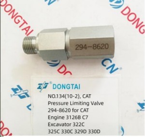 NO.134(10-2) CAT Pressure Limiting Valve 294-8620 for CAT Engine 3126B C7 Excavator 322C 325C 330C 329D 330D