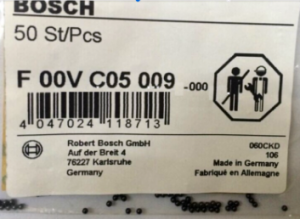 NO.503(2-1) BOSCH Common Rail Injector Ball 4 CYL F00V C05 009 ø1.5 mm