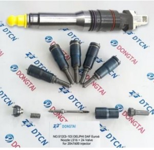 NO.512(3-1D) DELPHI DAF Euro6 Nozzle L516 + 24 Valve for 2047600 injector
