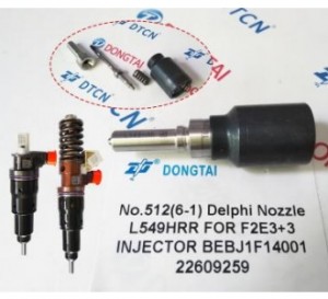 NO.512(6-1) Delphi Nozzle L549HRR for F2E 3+3 Injector BEBJ1F14001 22609259