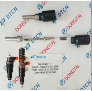 NO.512(7-1) delphi nozzle L503ERR for F2E 3+3 injector 22501885 22311990