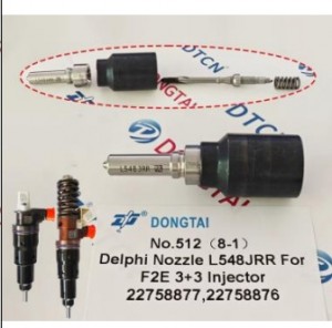 NO.512(8-1) Delphi Nozzle L548JRR For F2E 3+3 Injector 22758877,22758876