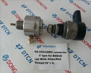 NO.529(2) DRV connector C type for BOSCH rail With filter(Rail Thread：18*1.5)