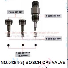 NO.543(4-3) BOSCH CP3 VALVE PARTS