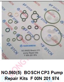 NO.560(5)  BOSCH CP3 Pump Repair Kits  F 00N 201 974