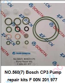 NO.560(7) Bosch CP3 Pump repair kits F 00N 201 977 