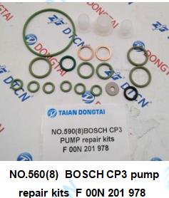 NO.560(8)  BOSCH CP3 pump repair kits  F 00N 201 978