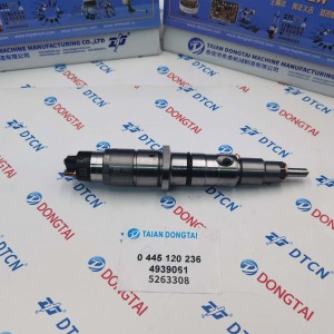 BOSCH Common Rail Injector 0 445 120 236，5263308 FOR CUMMINS 4939061 ,KOMATSU PC300-8,