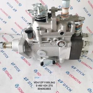 Diesel Fuel Injection Pump VE 412F1100L943, 0 460 424 275, 504063803 For Case New Holland 4.4L Engine