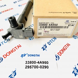 DENSO Original  Common   Rail Injector 33800-4A950=295700-0290 For KIA, Hyundai Euro 6