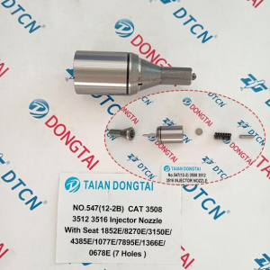NO.547(12-2B) CAT 3508 3512 3516 Injector Nozzle With Seat 1852E/8270E/3150E/4385E/ 1077E/7895E/1366E/0678E (7 Holes)